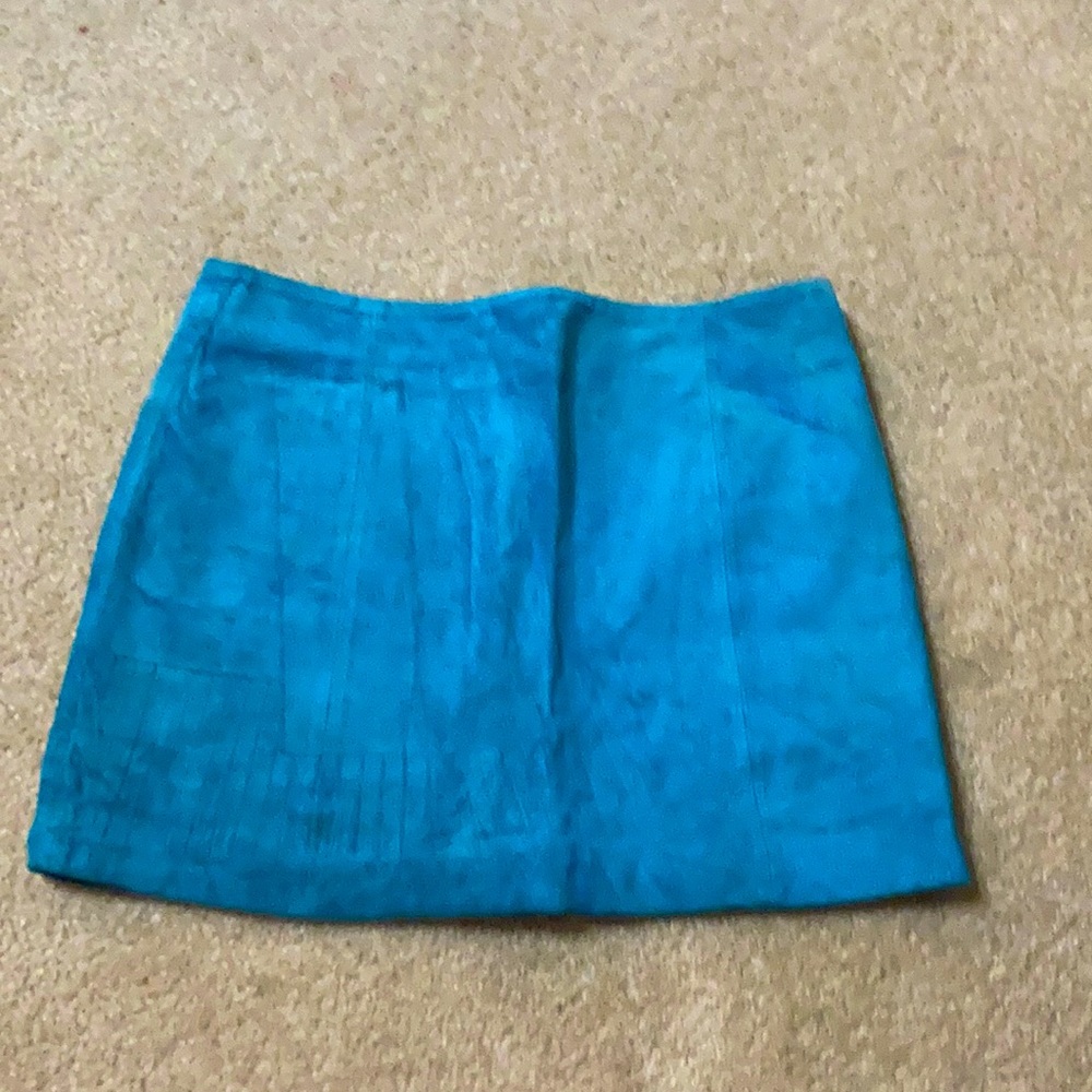 Vanilia suede mini skirt